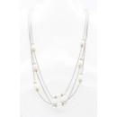 36" Long Necklace With Pearl
