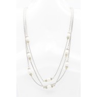 36" Long Necklace With Pearl