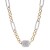18&quot;-Two-Tone-Plated-Toggle-Necklace-2 Tones