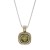 2-Tone-Plated-With-Olive-CZ-Necklaces-Olive CZ