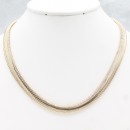 16"+2" Chain Necklace. Rhodium Color