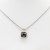 Two-Tone-Necklace-With-Black-CZ.-16"+2"-Black