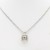 Two-Tone-Necklace--With-Pink-CZ.-16"+2"-Clear