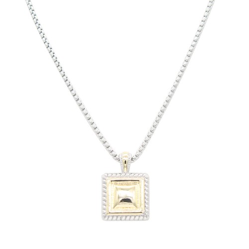 2-Tones with Cubic Zirconia Necklaces