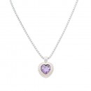 2 Tone Plated With Clear CZ Necklaces