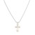 2-Tone-Plated-with-CZ-Cross-Pendant-2 Tones