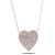 Gold-Plated-With-Crystal-Pave-heart-Pendant-Necklace-Gold