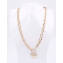 Gold Plated With Heart Necklace