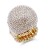 Gold-Plated-with-Clear-Crystal-Snow-Ball-Stretch-Ring-Gold Clear