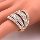 Gold Plated Stretch Rings