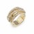 Gold-Plated-with-Clear-Crystal-Stretch-rings-Gold Clear