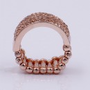 Rose Gold Plated with Crystal Stretch Rings