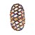 Gold-Plated-with-Multi-Color-Rhinstone-Hollow-Stretch-Ring-Gold Multi-Color