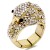 Gold-Plated-with-Rhinstone-Stretch-Rings-Gold