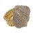Gold-Plated-with-Clear-Crystal-Stretch-Ring-Gold