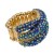 Gold-Plated-with-Blue-AB-Crystal-Stretch-Ring-Blue AB