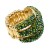 Gold-Plated-with-Green-AB-Crystal-Stretch-Ring-Green
