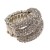 Rhodium-Plated-with-Clear-Crystal-Stretch-Ring-Silver Tone