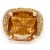 Gold-Plated-With-Topaz-Stone-Crystal-Stretch-Rings-Gold Topaz