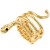 Gold-Plated-with-Snake-Stretch-Rings-Gold