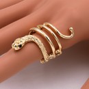Gold Plated with Snake Stretch Rings