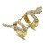 Gold-Plated-With-Clear-Crystal-Snake-Stretch-Rings-Gold