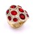 Gold-Plated-With-Red-Stone-Stretch-Rings-Gold Red