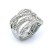 Rhodium-Plated-With-Clear-Crystal-Stretch-Rings-Rhodium Clear