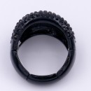 Jet Black Plated Stretch Rings