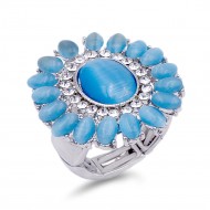 Rhodium Aquamarine RB2214-SVAQ Rhodium-Aquamarine-RB2214-SVAQ