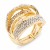 Gold-Plated-with-Crystal-Zinc-Alloy-Stretch-Ring-Gold Clear