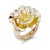 Gold-Plated-Flower-Stretch-Ring-Gold