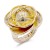 Gold-Plated-Flower-Stretch-Ring-Gold