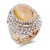 Gold-Plated-With-Clear-Crystal-/-Topaz-Cat-Eye-Stretch-Ring-Gold Topaz