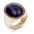 Gold-Plated-With-Black-Crystal-/-Jet-Cat-Eye-Stretch-Ring-Jet Black