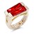 Gold-Plated-With-Red-Color-Crystal-Stretch-Ring-Gold Red