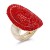 Gold-Plated-With-Red-Crystal-Stretch-Ring-Gold Red