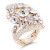Gold-Plated-Clear-Stone-Fashion-stretch-Ring-Gold Clear