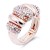 Classic-Fashion-Rose-Gold-Plated-with-AB-Stone-Stretch-Ring-Rose Gold AB