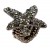 Gunmetal-Plated-With-Black-Diamond-Color-Crystal-Starfish-Stretch-Ring-Black Diamond Color