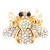 Gold-Plated-With-AB-Crystal-Bee-Stretch-Rings-Gold AB