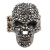 Gunmetal-Plated-With-Hematite-Color-Crystal-Skull-Stretch-Rings-Hematite