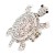 Rhodium-Plated-With-Clear-Crystal-Turtle-Stretch-Rings-Rhodium Clear