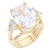 Gold-Plated-Clear-Stone-Stretch-Ring-Gold Clear