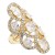 Gold-Plated-With-Clear-Stone-CZ--Strech-Rings-Gold