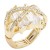Gold-Plated-With-Clear-Stone-CZ--Strech-Rings-Gold