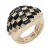 Gold-Plated-With-Jet-Black-Crystal-Stretch-Rings-Gold