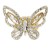 Gold-Plated-Butterfly-Stretch-Ring-with-Clear-Crystal-Gold Clear
