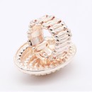 Rose Gold Plated with pearl stretch ring