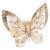 Gold-Plated-With-Topaz-Crystal-Butterfly-Stretch-Rings-Gold Topaz